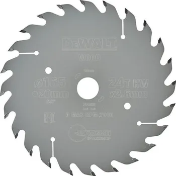 Pilový kotouč DeWALT DT4026-QZ - Pilový kotouč 165 x 2,6 x 20 mm na dřevo, 24 zubů EXTREME