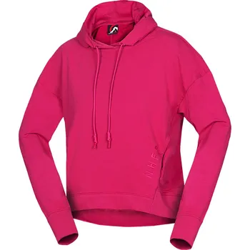 Dámské oblečení Northfinder Dámská městská oversize mikina s kapucí GWEN, cherry, XS