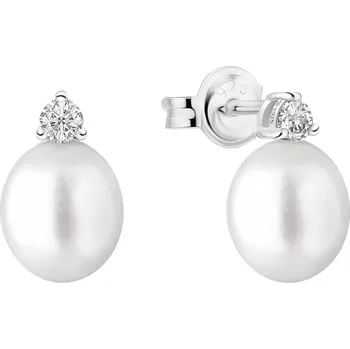 Náušnice GAURA PEARLS SK25226E-W