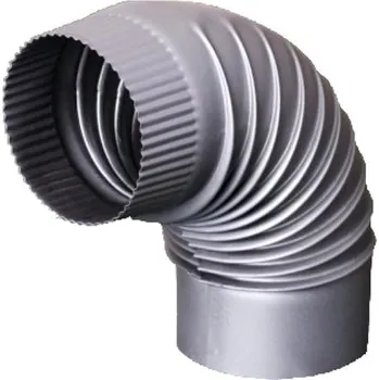 Kouřovod Koleno kouřovodu 90°, o120 mm, antracit