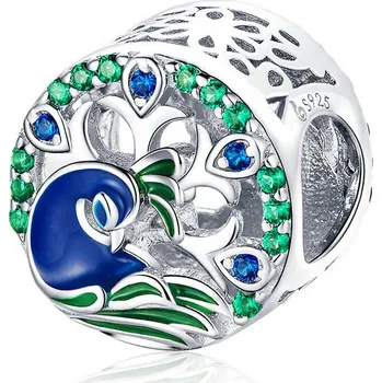 Přívěsek Elenys stříbrný přívěsek Krásný páv