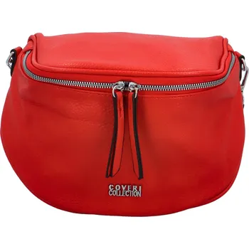 Trendy dámská koženková kabelko-ledvinka Sellest, červená