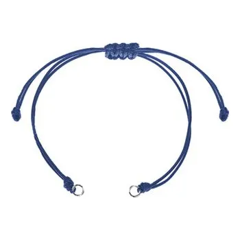 Materiál na výrobu šperku OK1207-B Modrá voskovaná šňůrka na výrobu náramku