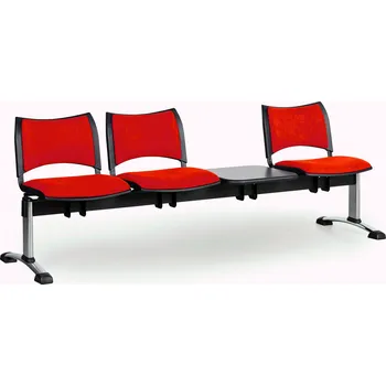 Lavice do čekárny čalouněná Smart Biedrax LC9221CV - podnož chromovaná