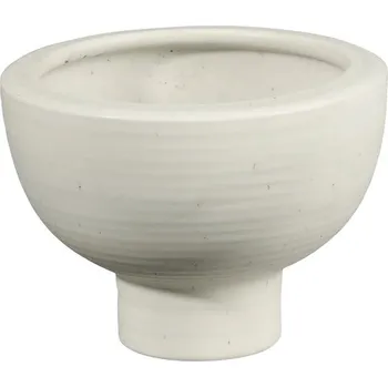 Kameninový květinář výška 10 cm MIDORO ASA Selection - bílý bílá