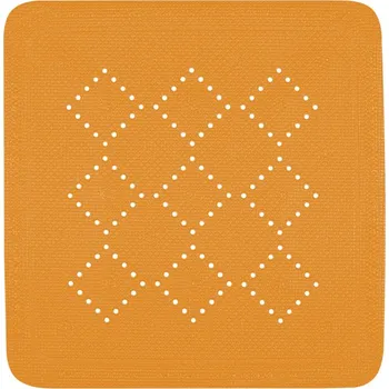 Protiskluzová podložka Spirella Protiskluzová podložka do sprchy ALASKA, oranžová, 55 x 55 cm