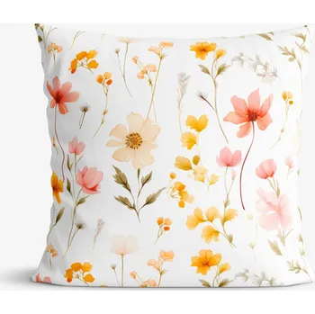 Povlak na polštářek Dekorační povlak na polštář - Květinový ráj 45 x 45 cm