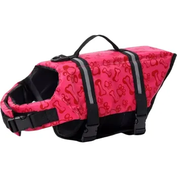 Obleček pro psa Surtep Animals Plovací reflexní vesta pro psa Bone Barva: Růžová, Velikost: L