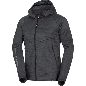 Pánská mikina Northfinder Pánská turistická mikina s kapucí KEN, šedá, L