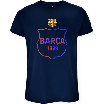 FC Barcelona Tričko FC Barcelona, Crest, tmavě modré, bavlna Velikost: XXL