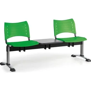 Zahrada Lavice do čekárny plastová Visio Biedrax LC9291z - podnož chromovaná