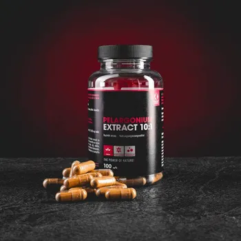 Přírodní produkt Kratom World Pelargonium Extrakt 10:1 kapsle 100ks