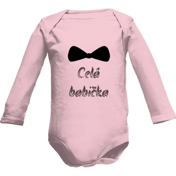 Kojenecký body Dětské body Long s potiskem Celá babička dětské