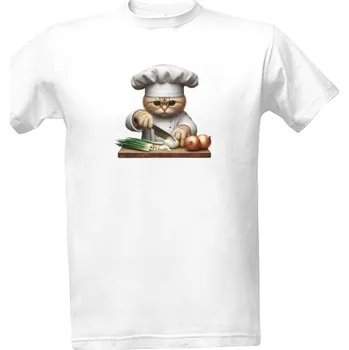 Pánské tričko Tričko s potiskem Kocour kuchař pánské