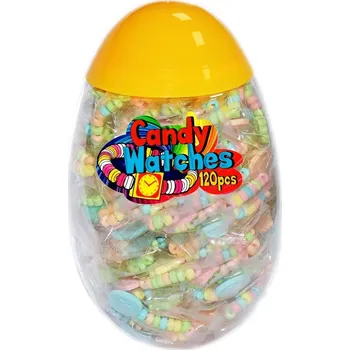 Bonbon Hodinky z komprimátových bonbónů 14 g - balení 90 ks - VÝPRODEJ !!! DMT: 5/2025 - poslední 1 balení (Cena za balení 120 ks)