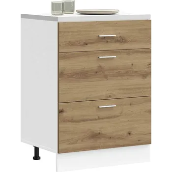 vidaXL Kuchyňská spodní skříňka dub artisan kompozitní dřevo