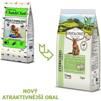 Krmivo pro kočku Chat Chat Expert Adult Sterilized s drůbežím masem 2 kg