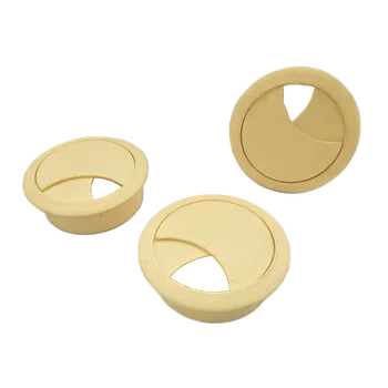 Nábytkové kování Kabelová průchodka 60mm, zaklapávací-borovice 02