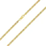 Zlatý řetízek Valentino ze žlutého zlata s různě broušenými očky - 2,5 mm varianta 42 cm FNN1702NGY-42 cm