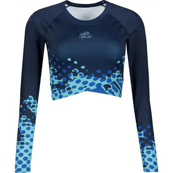 Dámské tričko Dámský funkční crop top premium ALTISPORT VOJ/ALW109TR04 KRÁLOVSKÁ MODRÁ XL