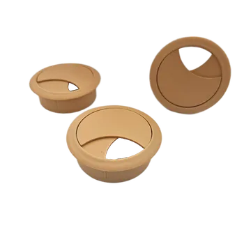 Nábytkové kování Kabelová průchodka 60mm, zaklapávací-třešeň 03