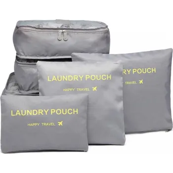 Organizér na kosmetiku Sada cestovních organizérů do kufru, 6 ks Barva: Šedá - doprava zdarma od 1499 Kč