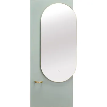 Toaletní stolek Ayala Art Deco Slim - kadeřnická obsluha se zrcadlem