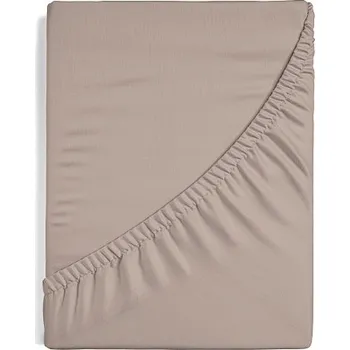 Prostěradlo Matějovský Světle hnědé ELASTAN Jersey s elastanem 120/200/40
