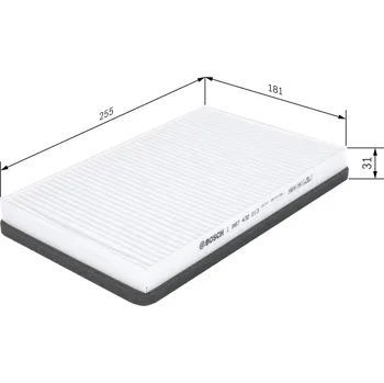 Klimatizace automobilu Filtr, vzduch v interiéru BOSCH 1 987 432 013