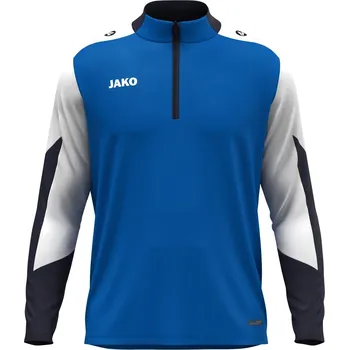 Pánská mikina Mikina s krátkým zipem JAKO DYNAMIC modrá Velikost: 3XL