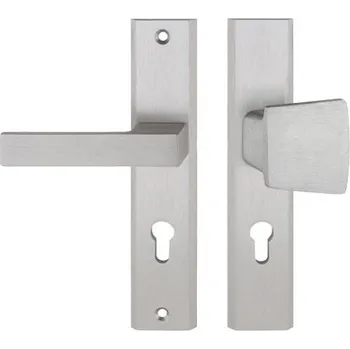 Dveřní kování TOTAL vchodová klika-madlo INOX 90mm Nerez