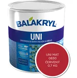 Balakryl UNI MAT Barva: 0830 červená, Hmotnost: 0,7kg