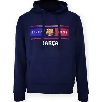 Pánská mikina FC Barcelona Mikina FC Barcelona, Since 1899, tmavě modrá, kapuce Velikost: L