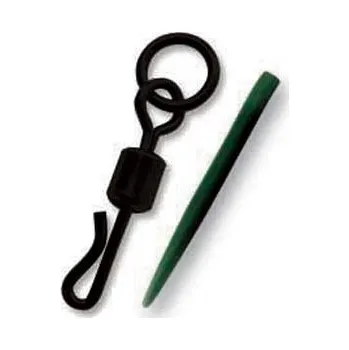 Sportcarp rychlovýměnné obratlíky s kroužkem a převleky proti zamotání Barva: Matná černá