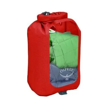 Vodácký pytel OSPREY DRY SACK 12 W/WINDOW mars orange Oranžová vak