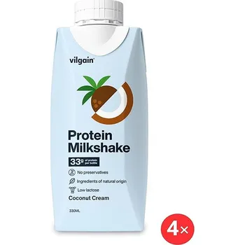 Sportovní výživa Vilgain Protein Milkshake 4 x 330 ml coconut cream