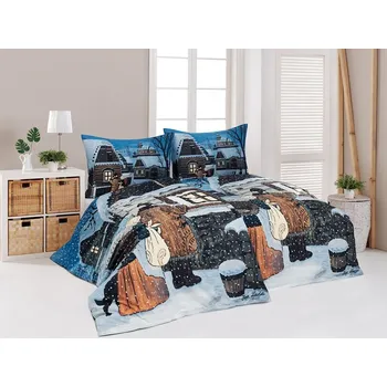 Povlečení Matějovský Slouha Bavlna deluxe digitál 1x 140/220, 1x 70/90