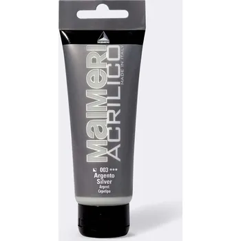 Vodová barva Akrylová barva Maimeri Acrilico 200 ml - stříbrná 003