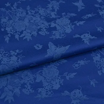 Kostýmovka 14001 modrá, žakáový vzor, š.145