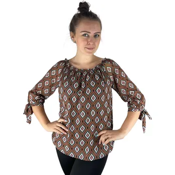 Dámská halenka Halenka Donna 1 HNĚDÁ