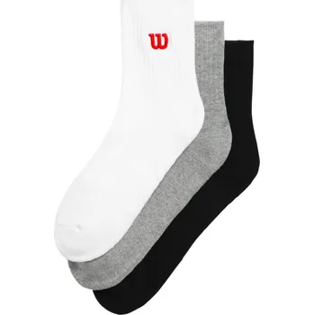 Dámské ponožky Ponožky Wilson Quarter Top Sock 3 Pack Multicolor S