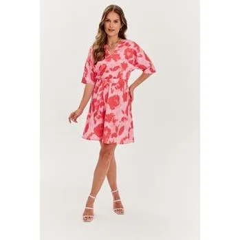 Dámské šaty NAOKO Každodenní šaty Dolce Fiore Růžová Regular Fit XS