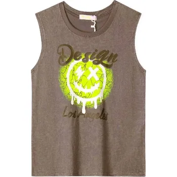 CHLAPECKÉ TRIČKO BEZ RUKÁVŮ Barva: Béžová, Velikost: 152