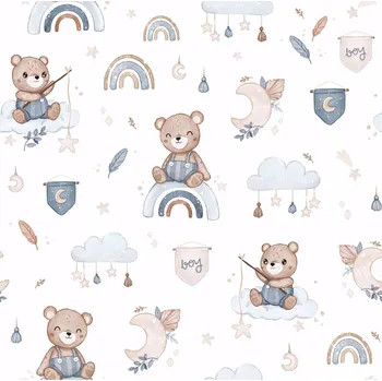 látková plena Bambusová plenka 45x45 cm Ospalí medvídci