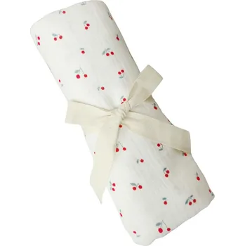 Dětská deka CARLO BABY Mušelínová dečka Třešeň