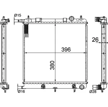 Chladič motoru Chladič, chlazení motoru MAHLE CR 556 000S