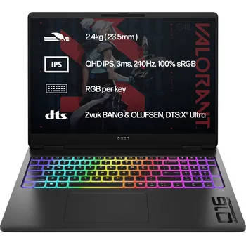 Notebook HP OMEN MAX/16-ah0001nc/U7-255HX/16"/2560x1600/32GB/1TB SSD/RTX 5070/W11H/Black/2R NBD