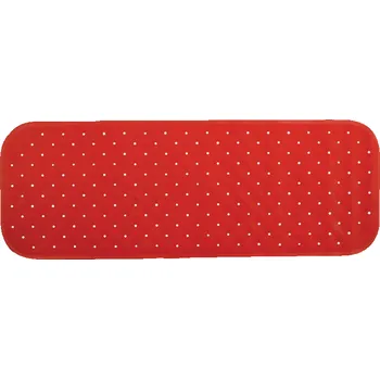 Spirella Protiskluzová podložka do vany CLASS Premium, červená, 36 x 97 cm