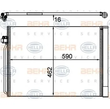 Výparník klimatizace BEHR HELLA SERVICE Kondenzátor klimatizace BEHR HELLA SERVICE Version ALTERNATIVE BHS 8FC 351 302-494