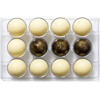 Forma na pečení Decora polykarbonátová forma na čokoládu Polokoule 5 cm